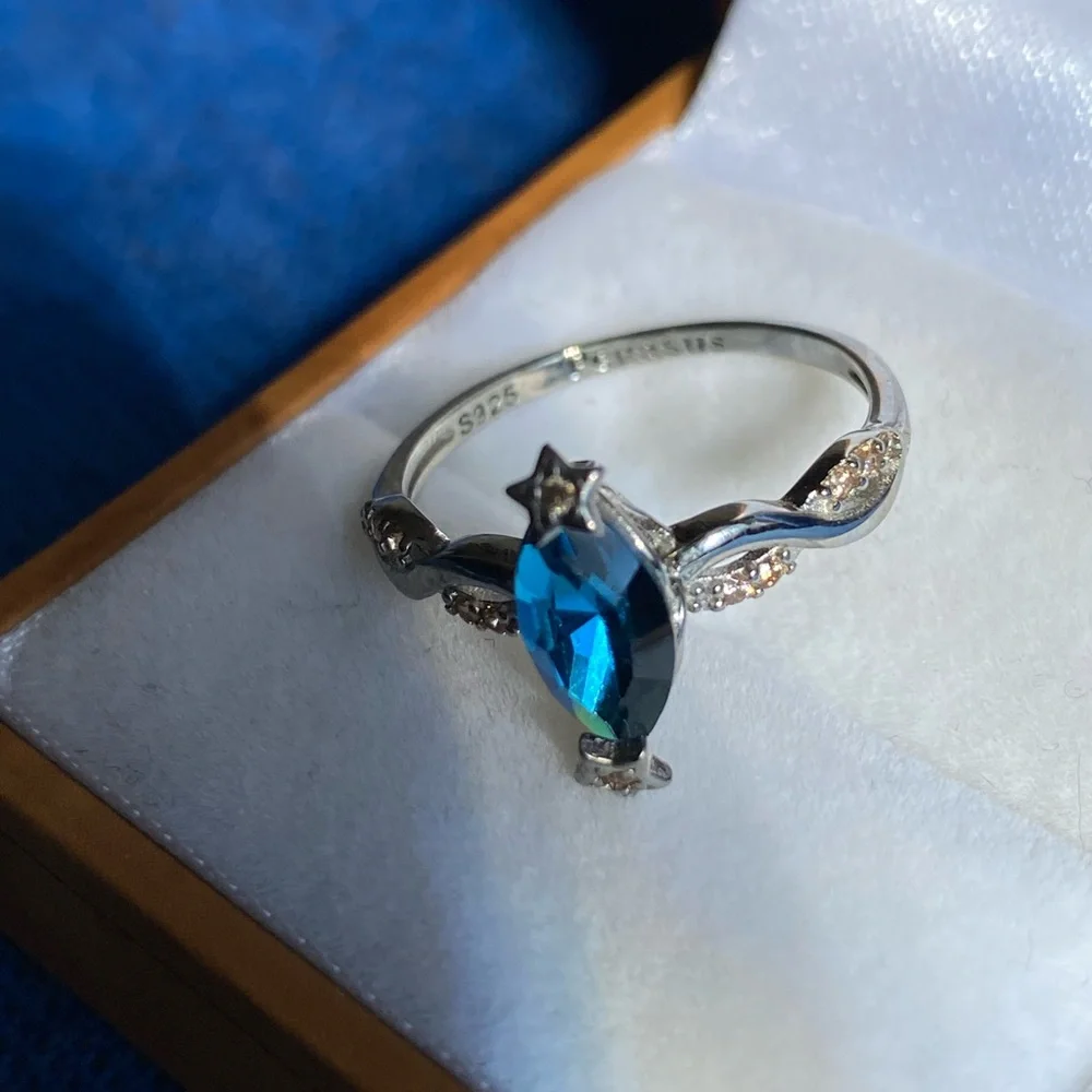 Set of 3 sterling silver Stargazing rings - Picture 7 of 8